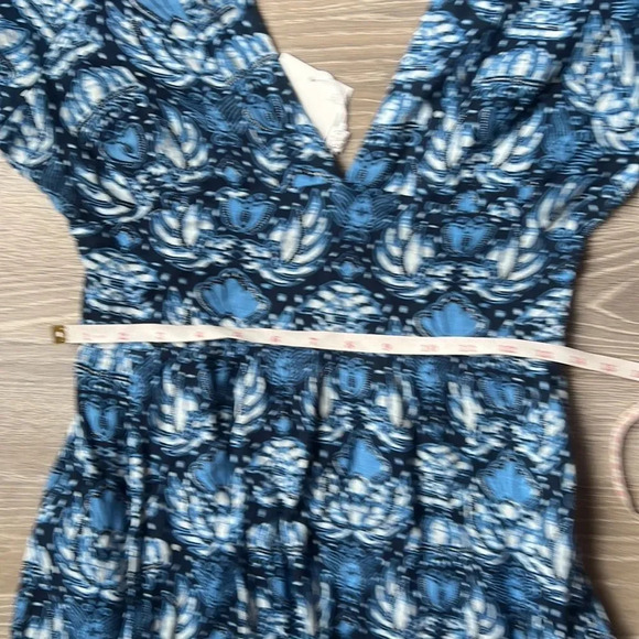 NEW caroline constas dahlia navy print dress - Picture 10 of 11